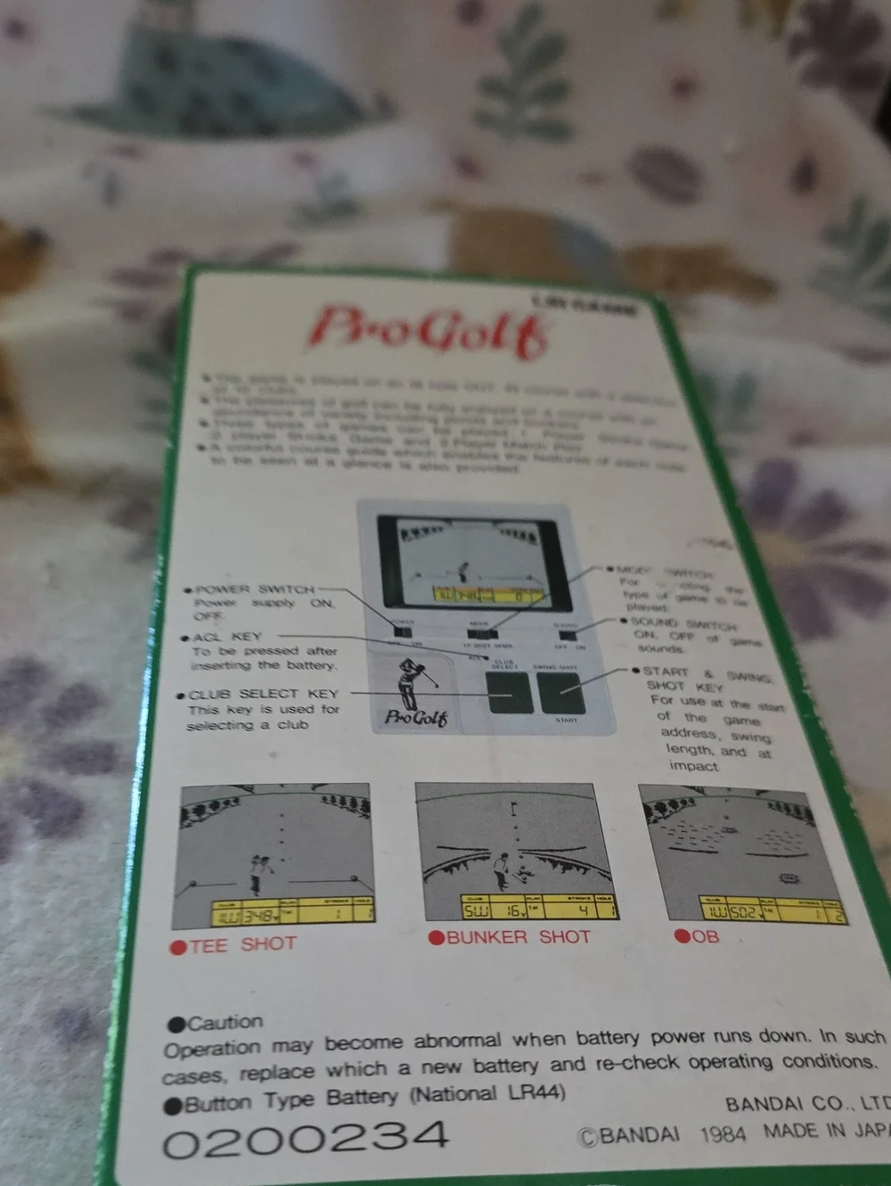 Pro Golf Handheld Electronic Game - Vintage LCD Golf